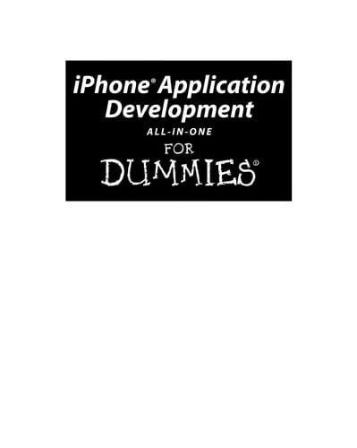 iPhone application development all-in-one for dummies