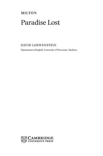 Milton: Paradise lost