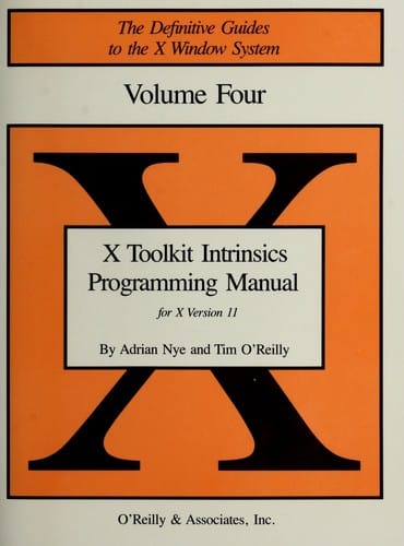 X Toolkit Intrinsics Programming Manual: for version 11 of the X Window System