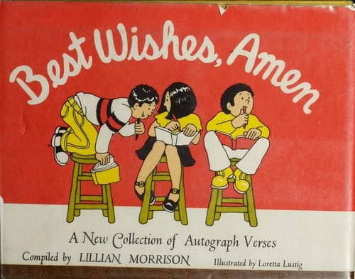 Best wishes, amen: a new collection of autograph verses.