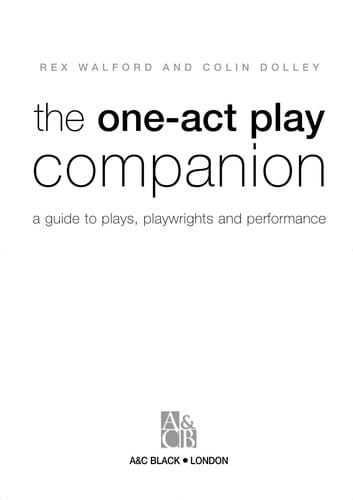 The One-Act Play Companion