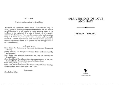 ( Per)versions of Love and Hate