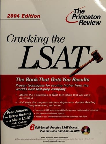 Cracking the LSAT: with practice tests on CD-ROM