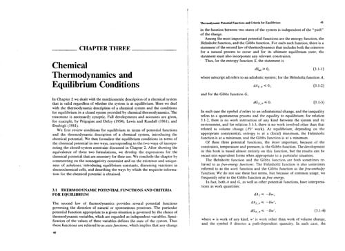 Chemical reaction equilibrium analysis: theory and algorithms