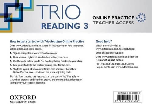 Trio Reading: Level 3: Online Practice Teacher Access Card (Trio Reading)