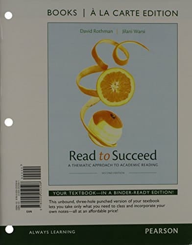 Read to Succeed: A Thematic Approach to Academic, Books a la Carte Edition (2nd Edition)