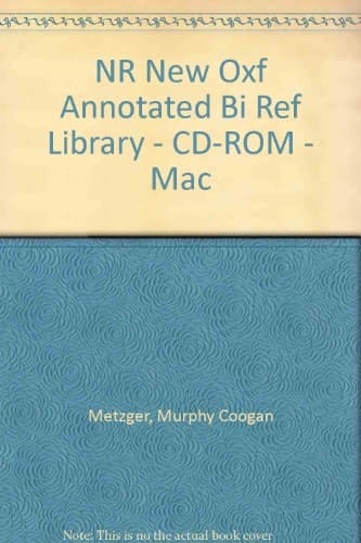 The New Oxford Annotated Biblical Reference Library: CD-ROM Version for Macintosh