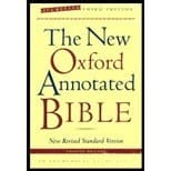 The New Oxford Annotated Bible, New Revised Standard Version, Third Edition (Hardcover Indexed 9700)