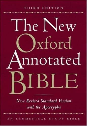 The New Oxford Annotated Bible, New Revised Standard Version with the Apocrypha, Third Edition (Genuine Leather Black 9714A)