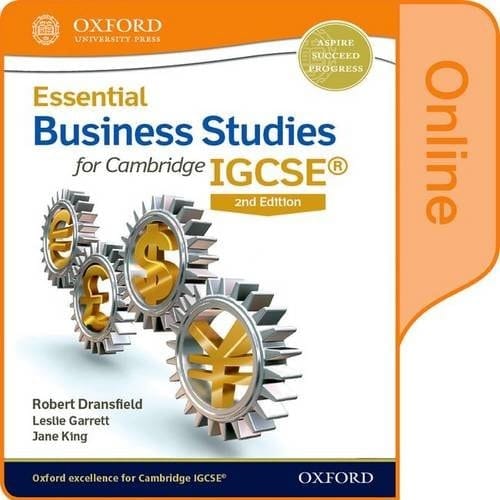 Essential Business Studies for Cambridge IGCSERG: Online Student Book (CIE IGCSE Essential Series)