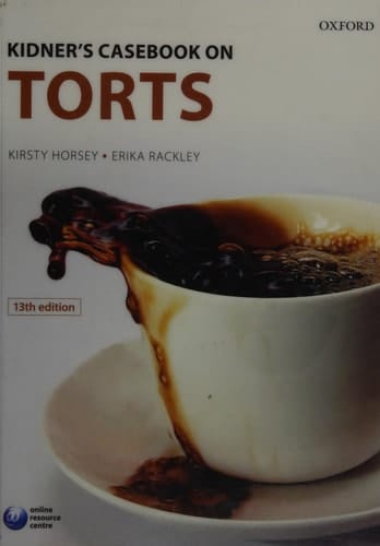 Kidner's Casebook on Torts