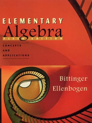 Elementary Algebra: Concepts and Applications