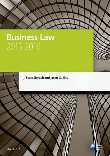 Business Law 2015-2016 (Blackstone Legal Practice Course Guide)