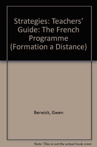 Formation a Distance: Strategies Teacher's Guide