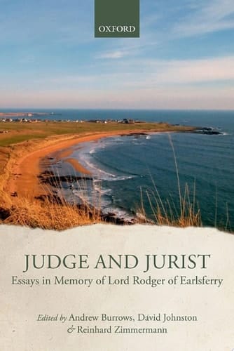 Judge and Jurist: Essays in Memory of Lord Rodger of Earlsferry