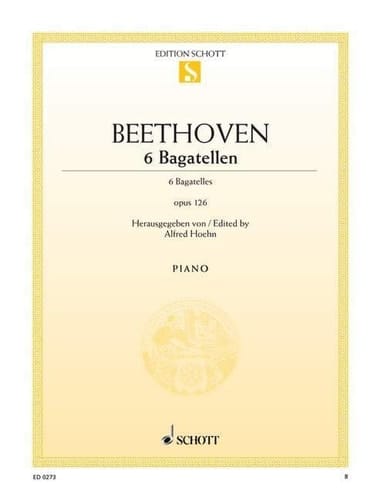 BAGATELLEN(6) OPUS 126 PIANO