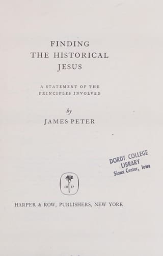 Finding the Historical Jesus