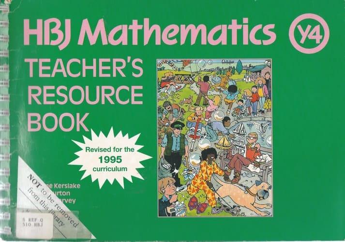 HBJ Mathematics Year 4: Teacher's Resource Book (HBJ Mathematics)