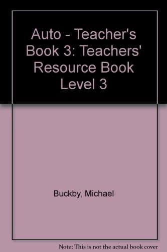 Auto: Teachers' Resource Book Level 3