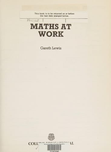 Maths at Work