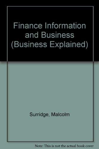 Finance, Information and Business