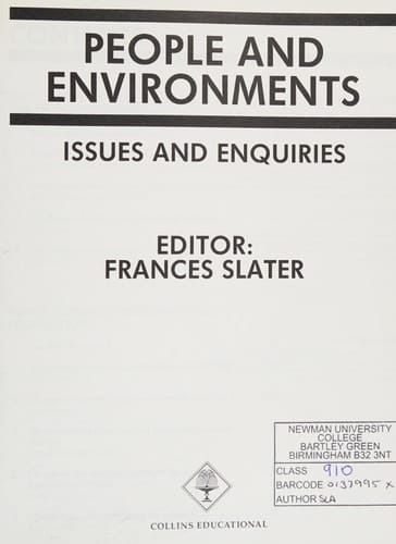 People and Environments: Issues and Enquiries (Issues and Enquiries)