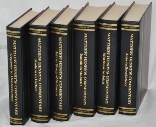 Matthew Henry Commentary: 6 Volumes