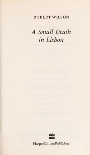 A Small Death in Lisbon