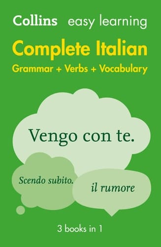 Collins Easy Learning Complete Italian Grammar + Verbs + Vocabulary