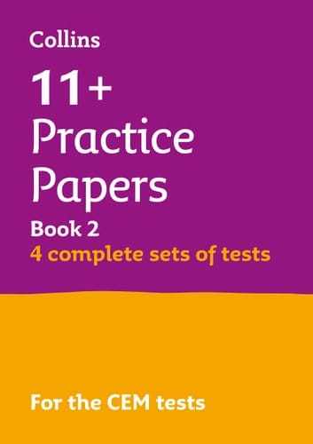 Collins 11+ - 11+ Verbal Reasoning, Non-Verbal Reasoning & Maths Practice Papers Book 2 (Bumper Book with 4 Sets of Tests) For the Cem 2021 Tests