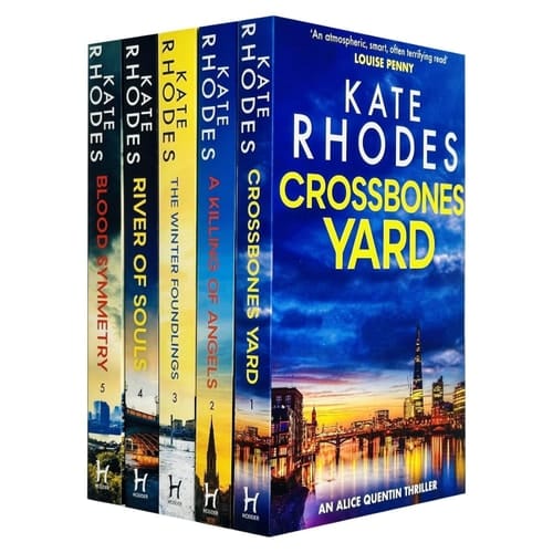 Alice Quentin Series 5 Books Collection Set By Kate Rhodes (Crossbones Yard, A Killing of Angels, The Winter Foundlings, River of Souls, Blood Symmetry)