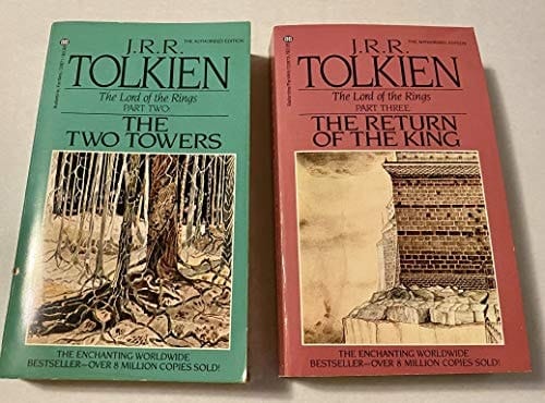2 Books! The Lord of the Rings Part 2 & 3: ~Part 2: The Two Towers ~ Part 3: The Return of the King