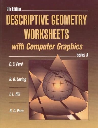 Descriptive Geometry Worksheets with Computer Graphics