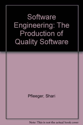 Software Engineering The Production of Quality Software