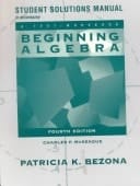 Student Solutions Manual to Accompany "Beginning Algebra"