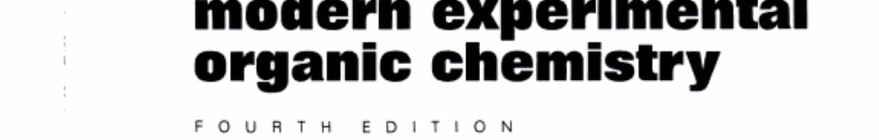 Pre-Lab Exercises for Modern Experimental Organic Chemistry