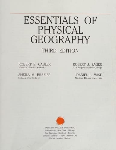 Essentials of physical geography (Saunders golden sunburst series)