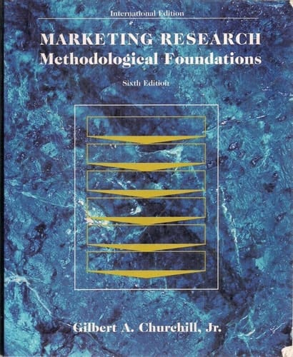Marketing Research: Methodological Foundations