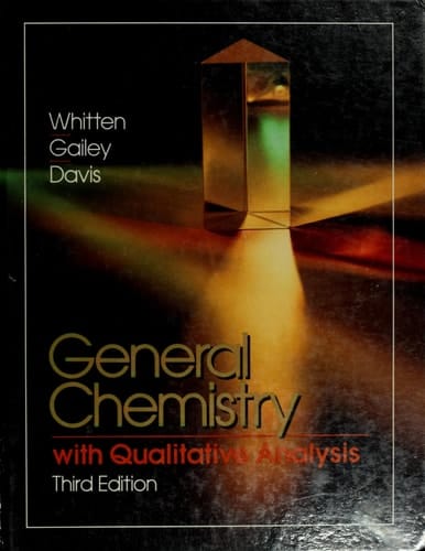General chemistry with qualitative analysis (Saunders golden sunburst series)