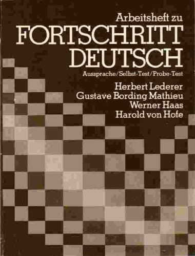 Arbeitscheft Zu Fortschritt Deutsch - Aussprache/Selbst-Test/Probe-Test
