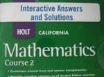 Interact Answ/Sol CD CA Math 2008 C2
