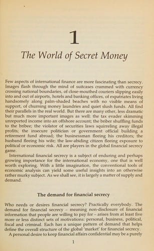 Secret Money: The Shadowy World of Tax Evasion, Capital Flight and Fraud