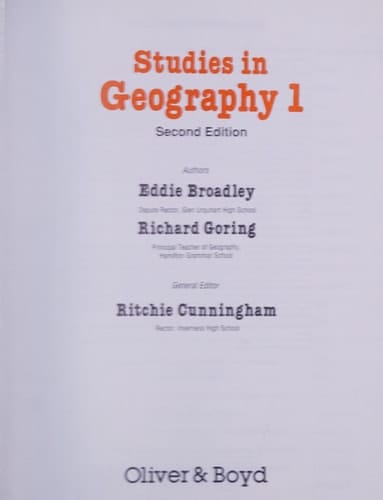 Studies in Geography: Book 1 (Studies in Geography)