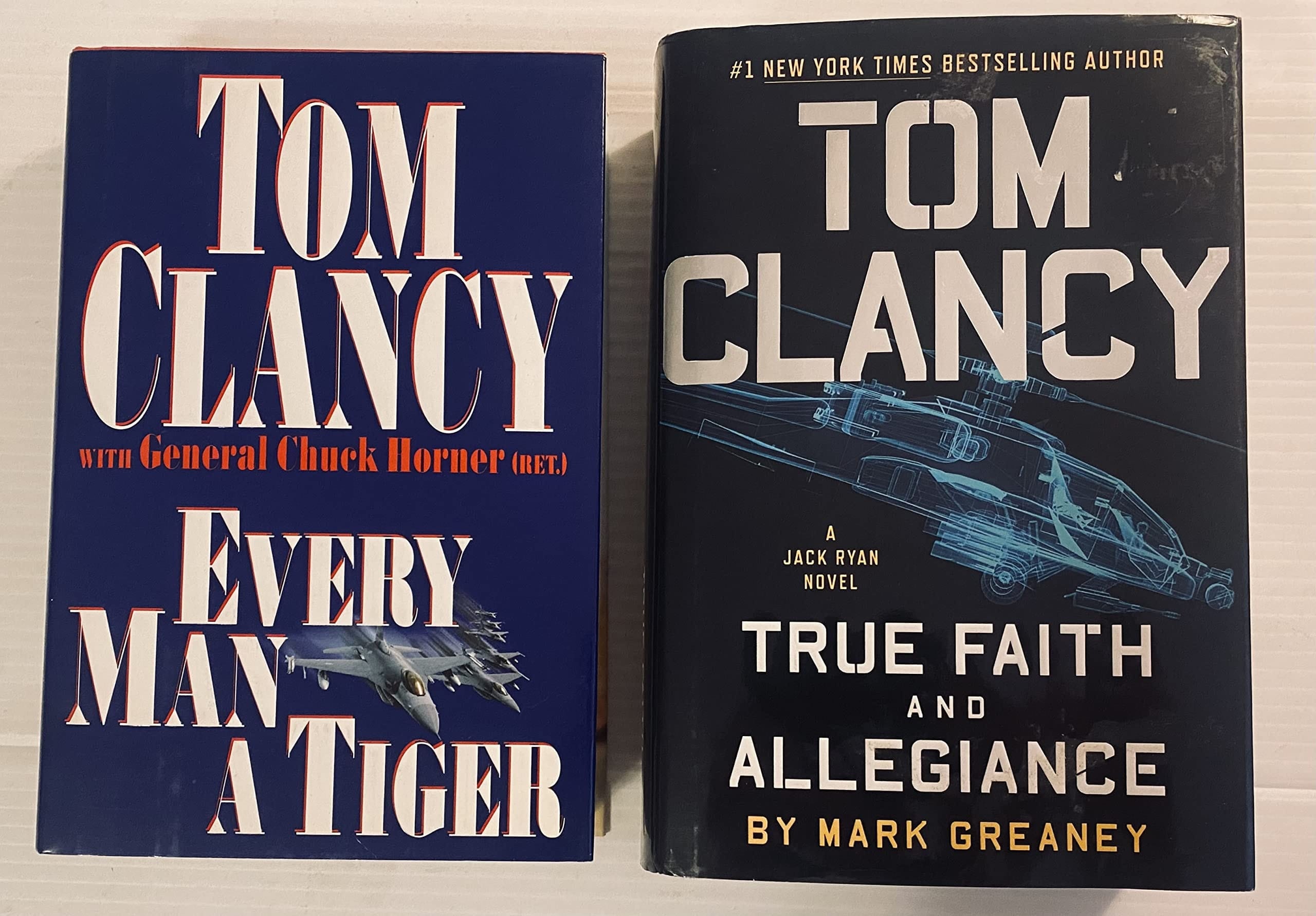2 Tom Clancy Books! 1) Every Man a Tiger 2) True Faith and Allegiance