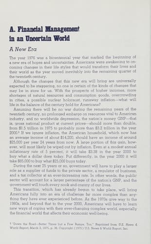 Personal Finance Lifetime Management by Objectives