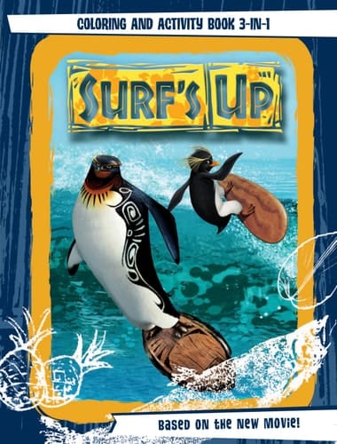 Surf's Up: Coloring and Activity Book 3-in-1
