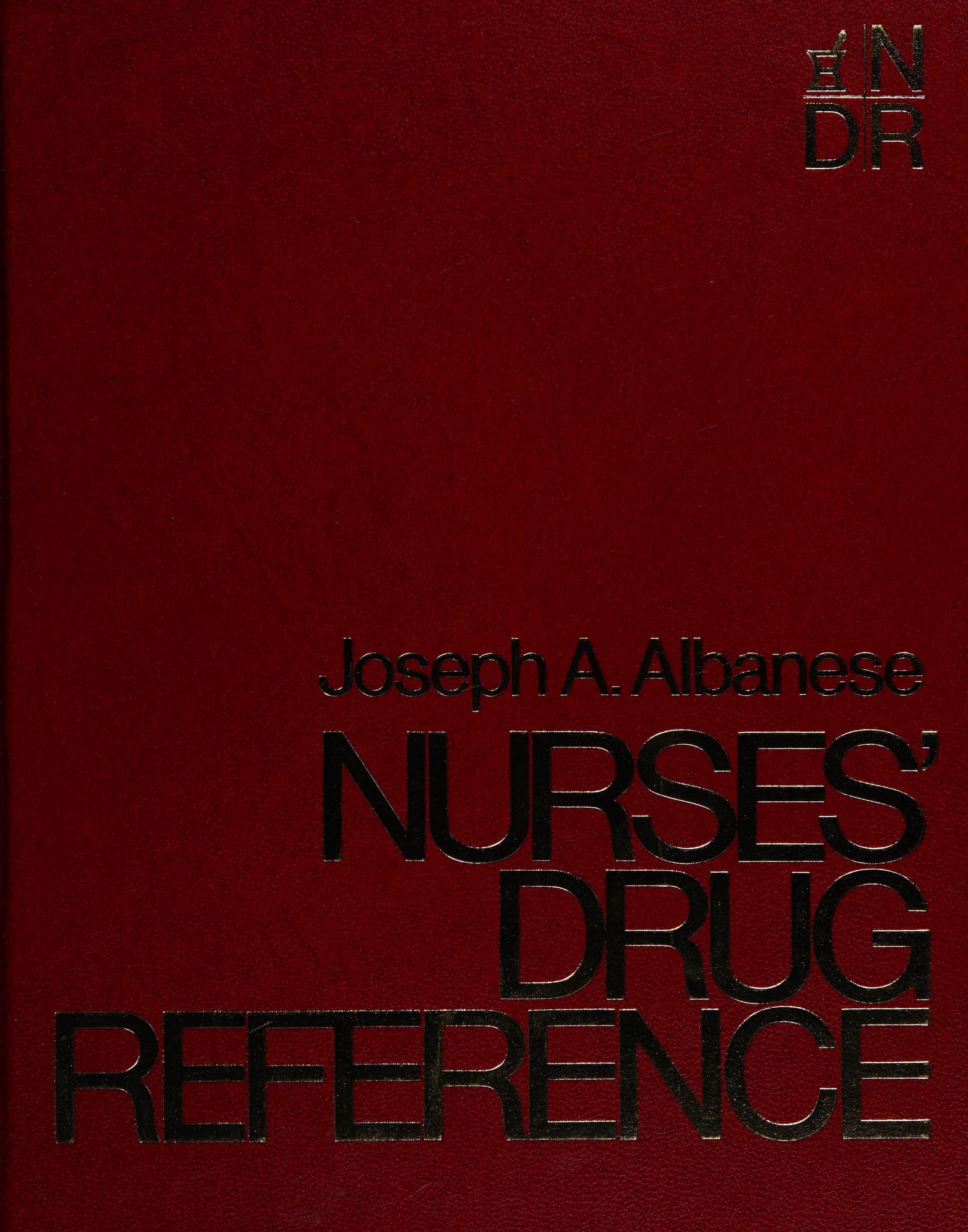 Nurses' drug reference