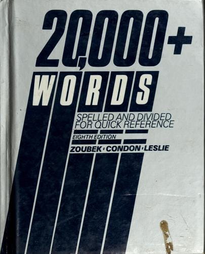 20,000+ Words: Spelled and Divided for Quick Reference.