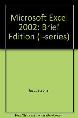 Microsoft Excel 2002 Brief