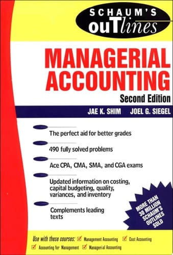 Schaum's Outline of Managerial Accounting